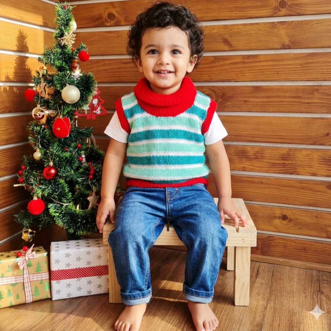 Red & Green Vest