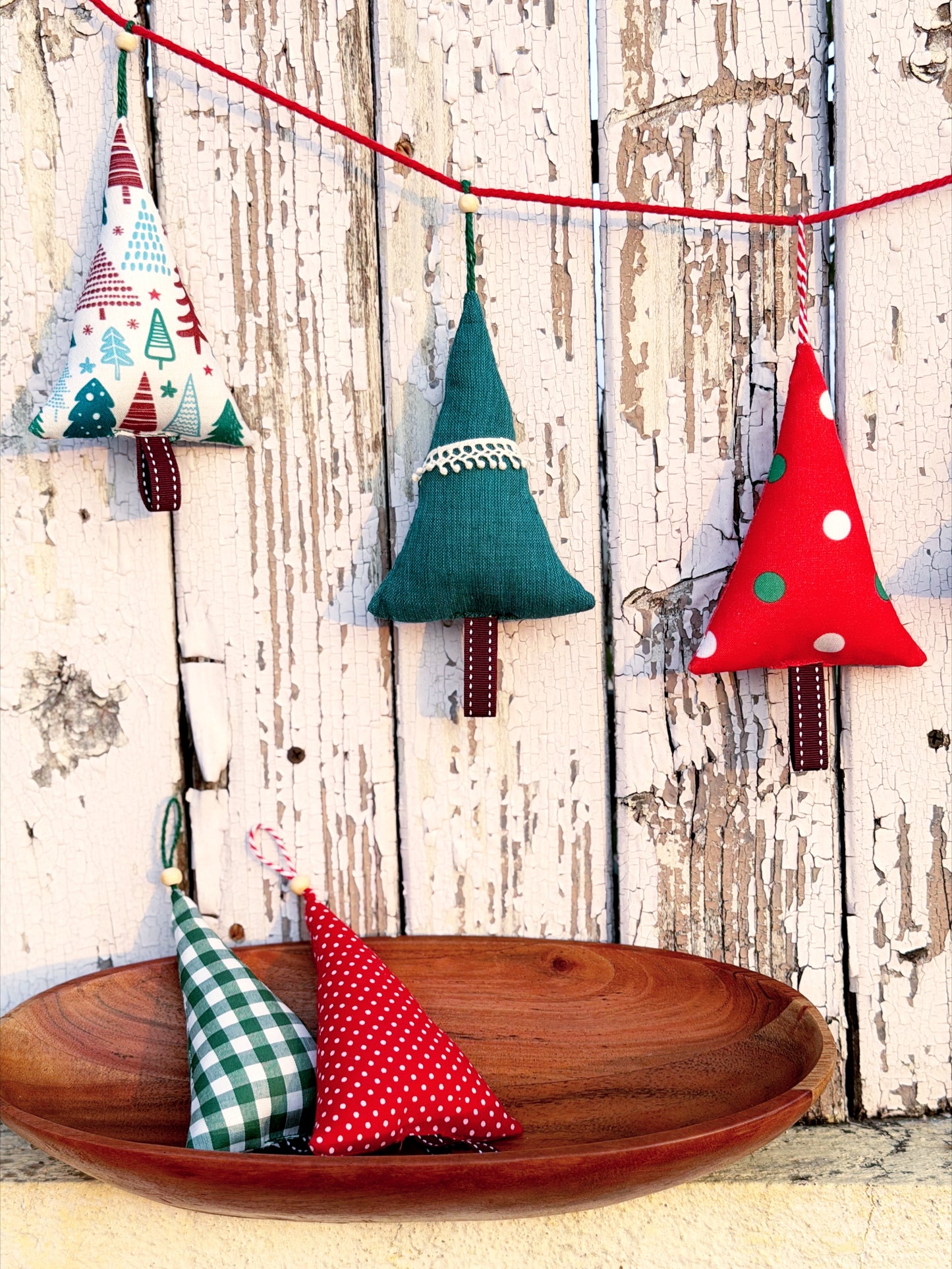 Fabric Woodland Trees Bunting (Set of 5)