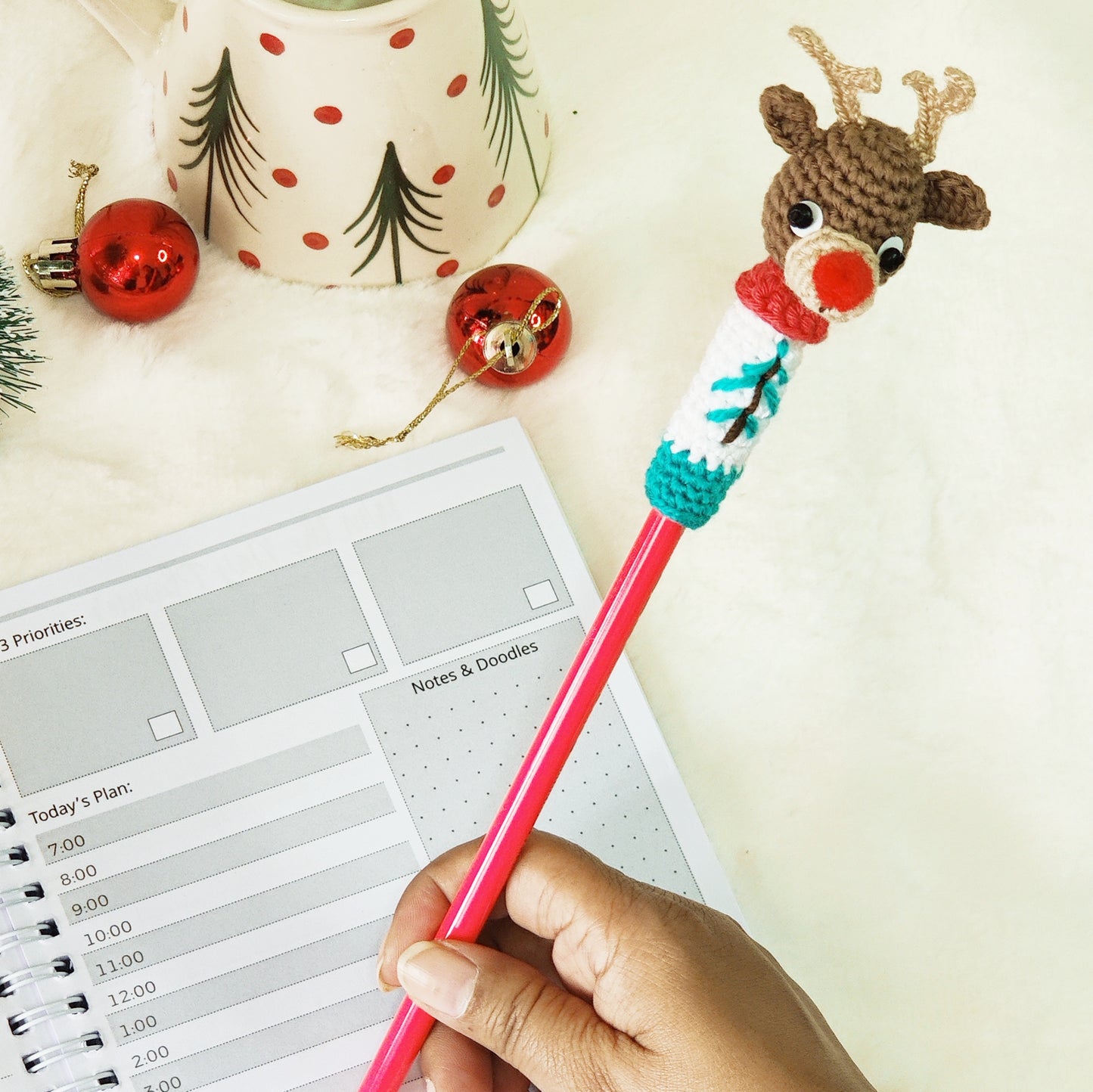 Reindeer Pencil Topper