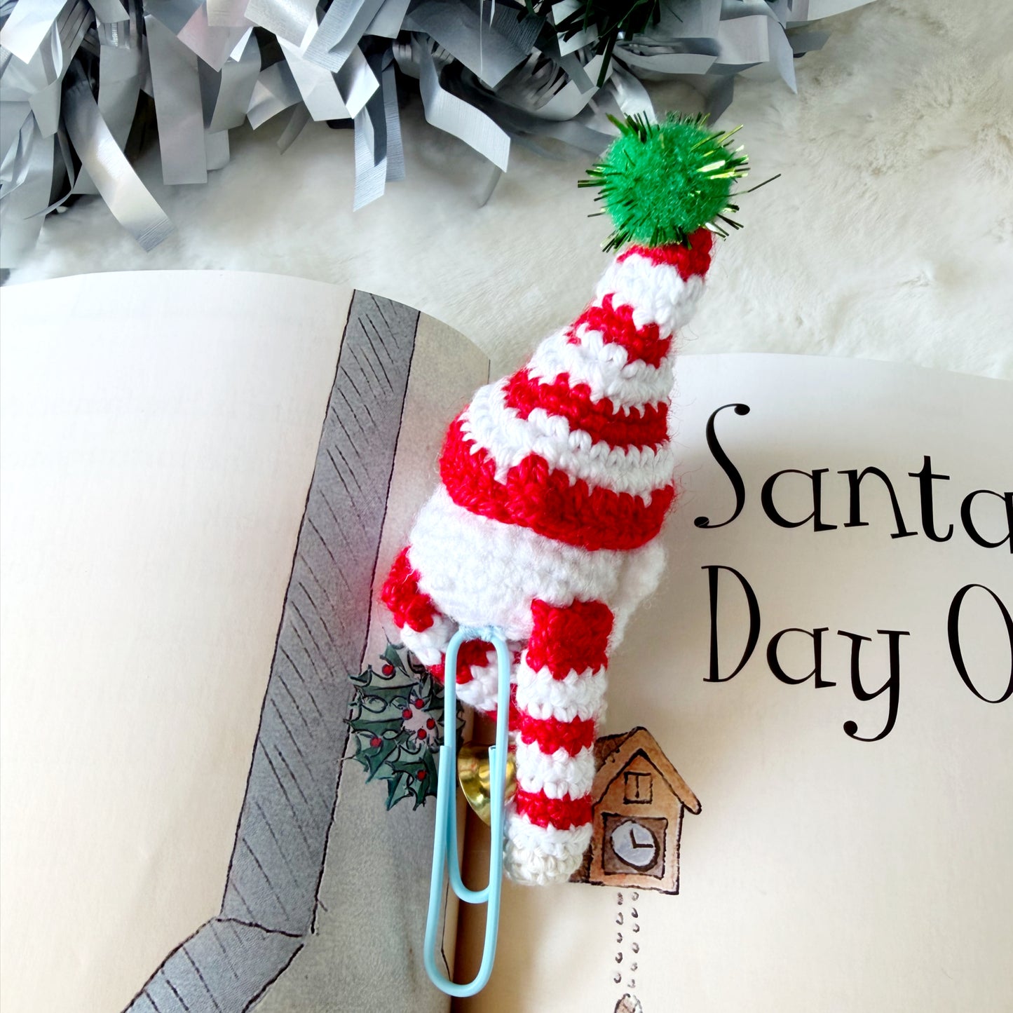 Sleeping Santa Bookmark