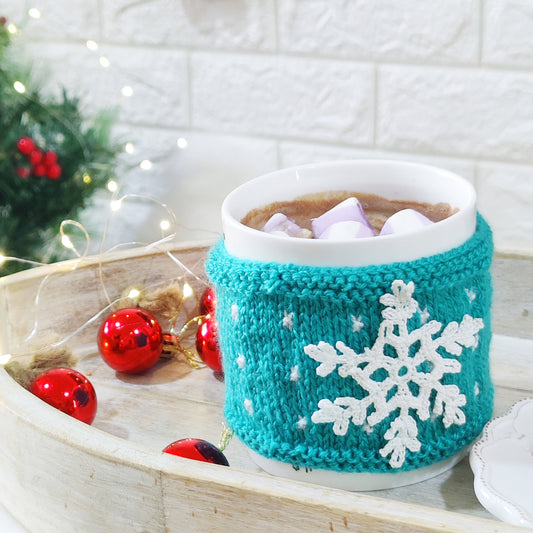 Green Snowflake Mug Cozy