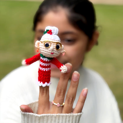 Mrs. Claus Finger Puppet