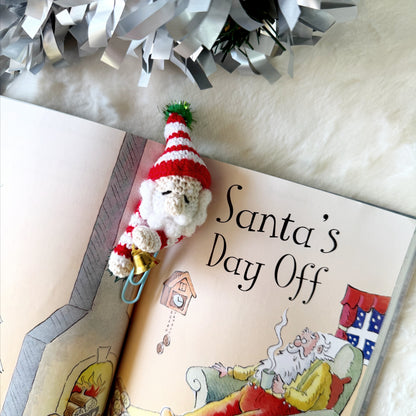 Sleeping Santa Bookmark