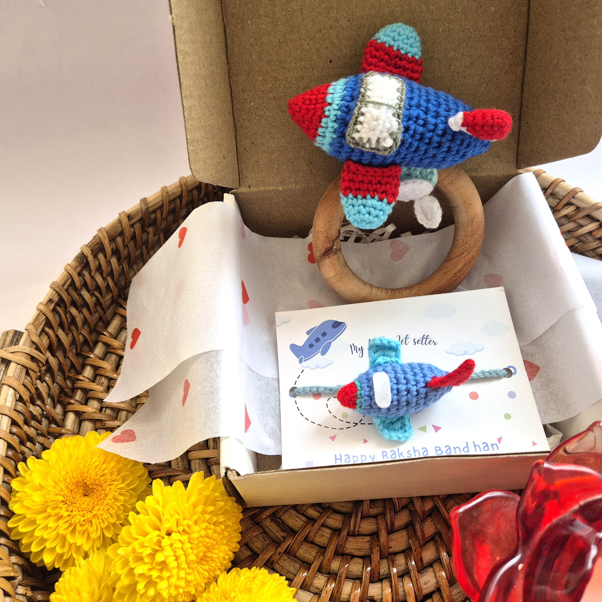 Aeroplane Rattle Gift Box