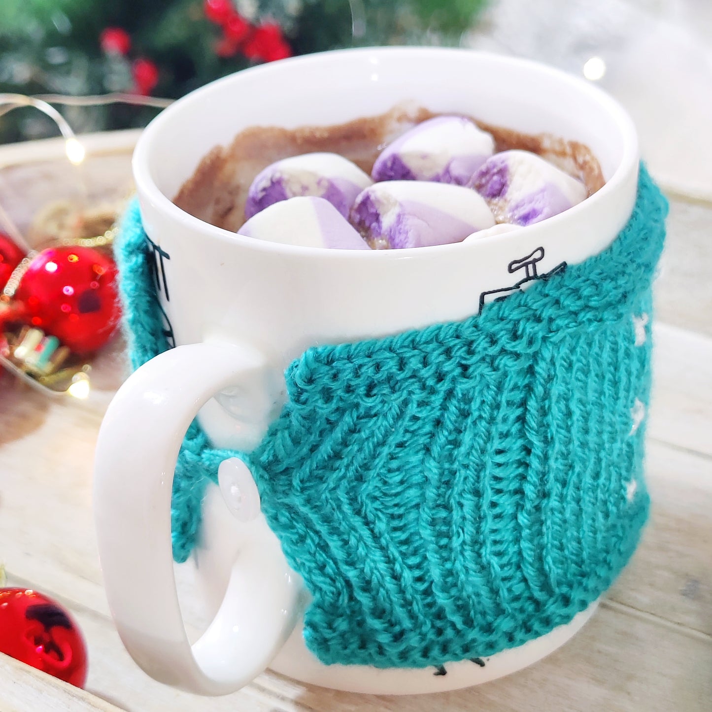 Green Snowflake Mug Cozy