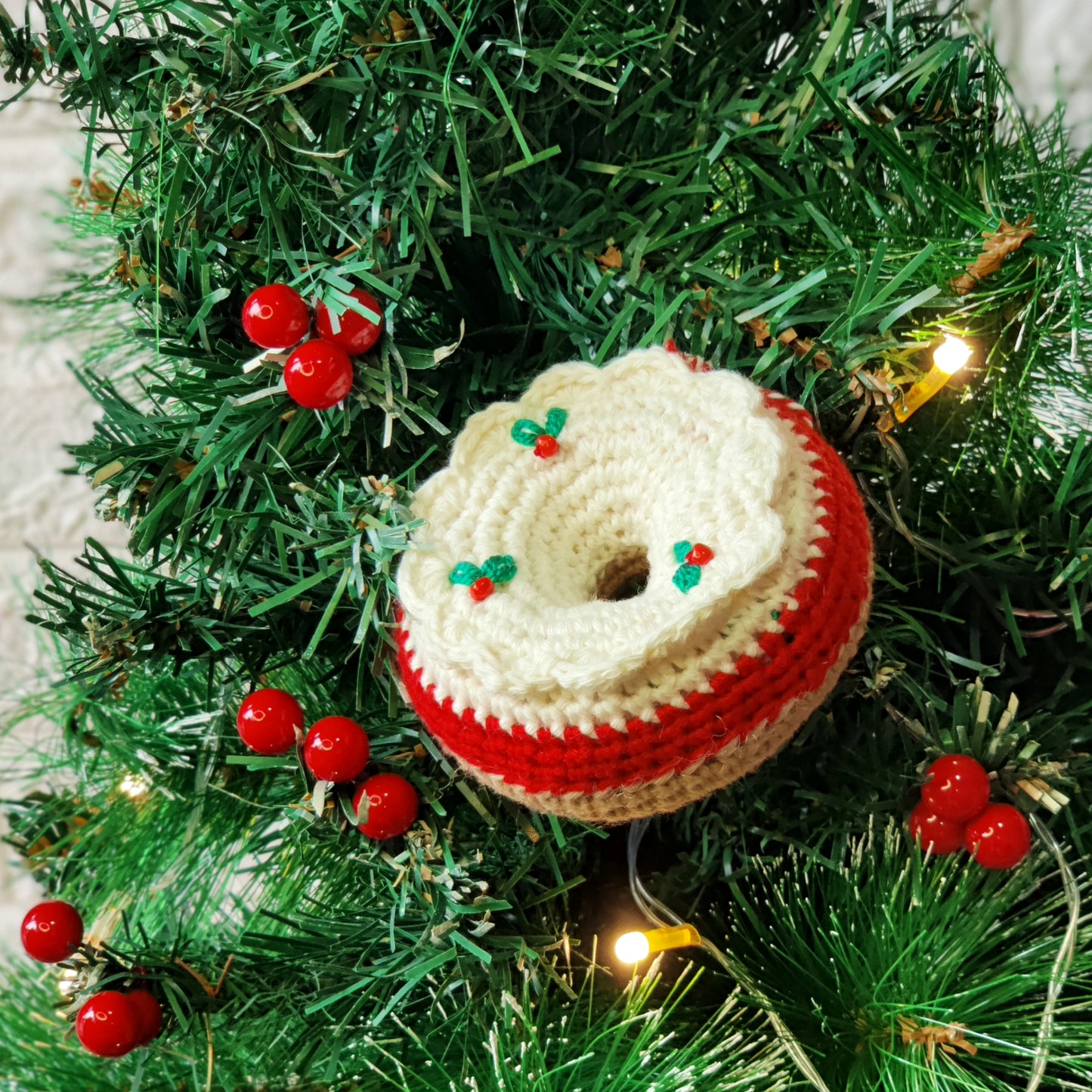 Berry Donut Ornament