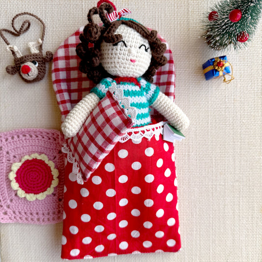 Christmas Doll Bed
