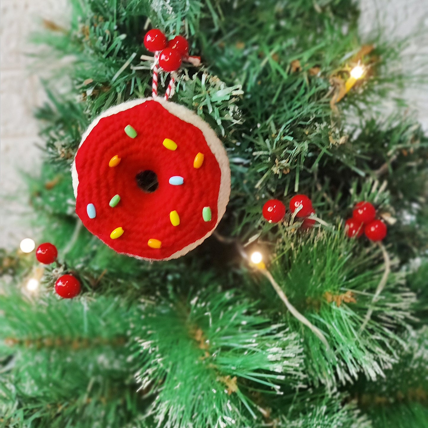 Sprinkle Donut Ornament