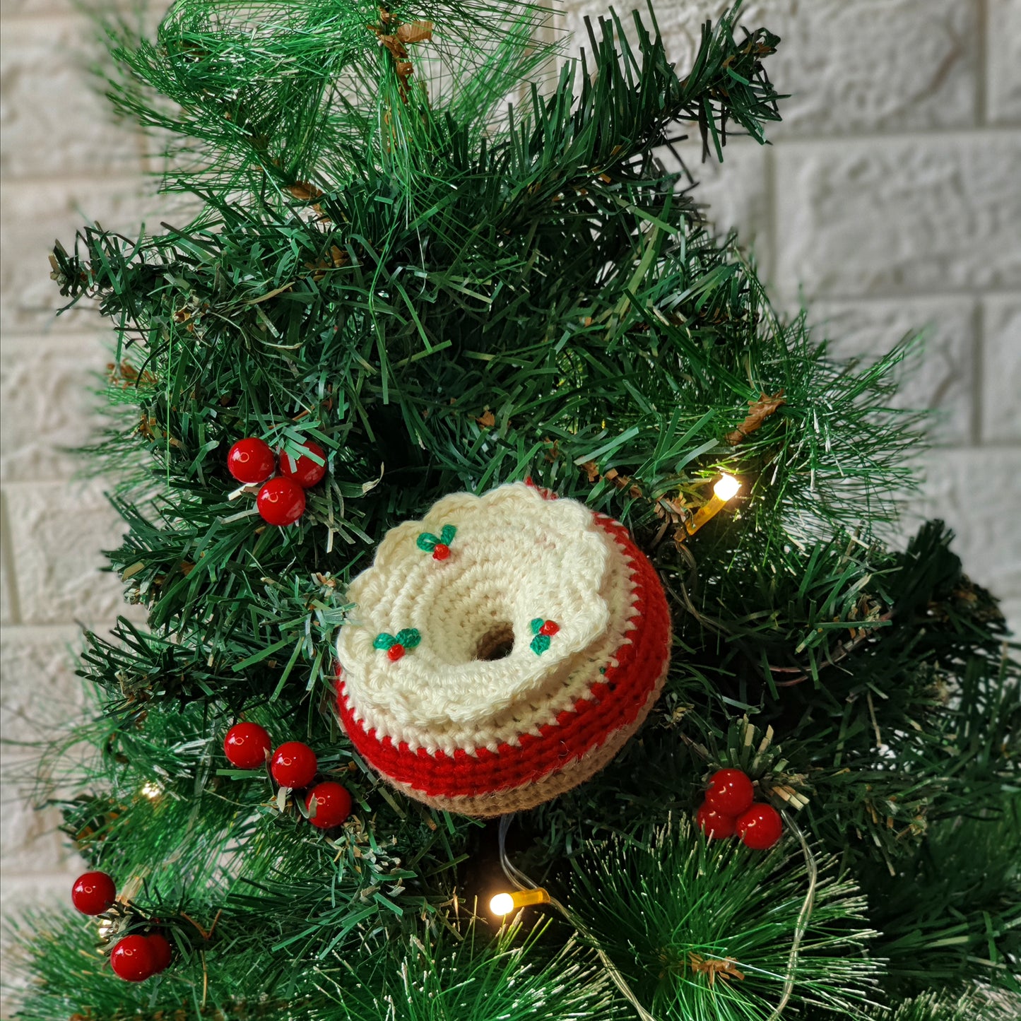 Berry Donut Ornament