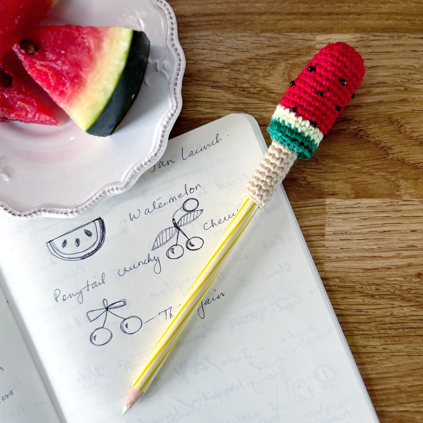 Watermelon Popsicle Pencil Topper