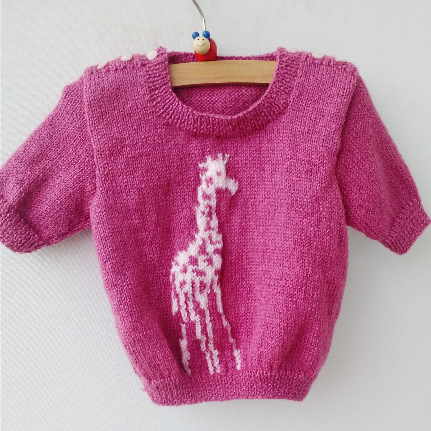 Dull Rose Giraffe Sweater