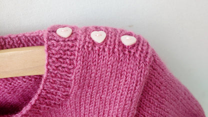 Dull Rose Giraffe Sweater