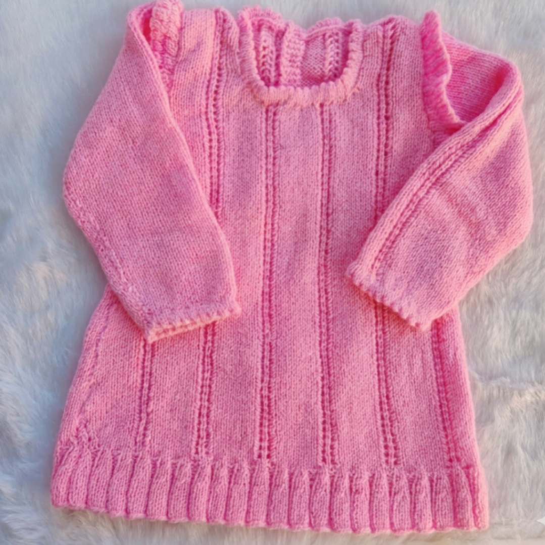 Strawberry Pink Sweater Dress