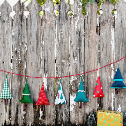 Woodland Trees Fabric Bunting (Set of 7)