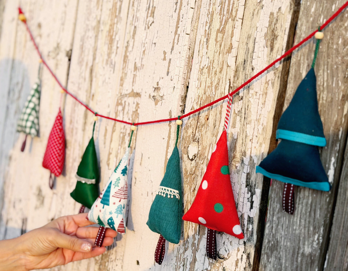 Woodland Trees Fabric Bunting (Set of 7)